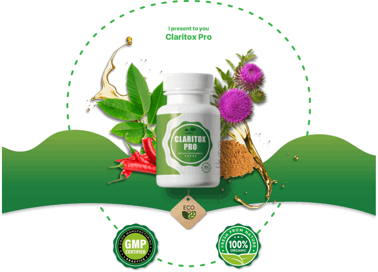 Claritox natural supplement bottle